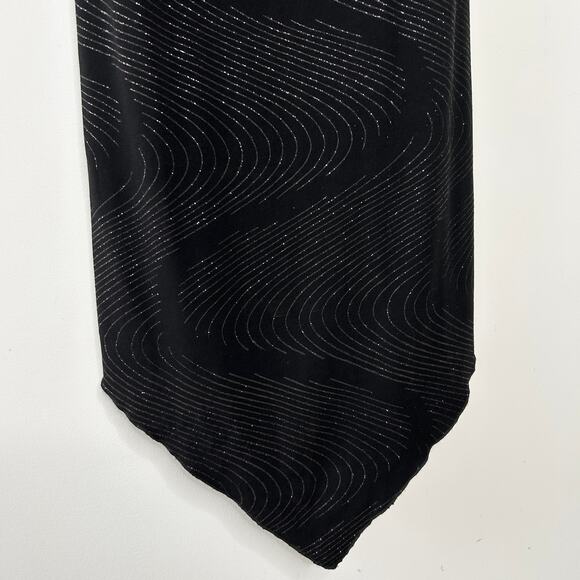 UP FRONT Vintage Y2K Dress Womens Size Medium Whimsigoth Sparkly Asymmetrical - Picture 4 of 7